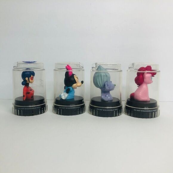 good 2 grow podz bottle toppers girls lot of 4 ladybug minnie guy diamond pinkie - Picture 3 of 6